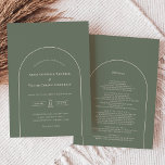 Convites Detalhes do Casamento Verde do Sábio Boho Simples<br><div class="desc">Este Simples design de Casamento Verde do Boho Arch Sage apresenta uma sofisticada paleta de marfim neutro emparelhada com lindíssimas opções de mistura e combinação de terra ferrugem, verde sábio e ameixa. A elegância subestimada da simples tipografia e arcos gentis cria uma estética calorosa e polida com o estilo clássico...</div>