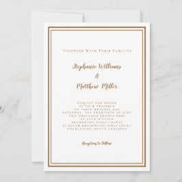 Convites Detalhes do Código QR de Casamento Moderno & RSVP