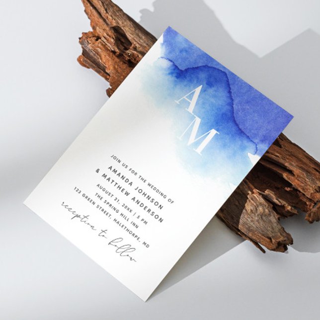 Convites Detalhes do código QR do casamento náutico azul-aq (Criador carregado)