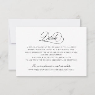 Convites Detalhes do Elegante de Script de Caligrafia Moder