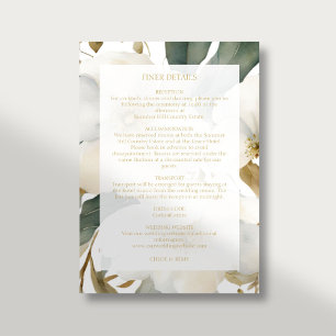 Convites Detalhes do Localizador de Casamento de Folhagem F