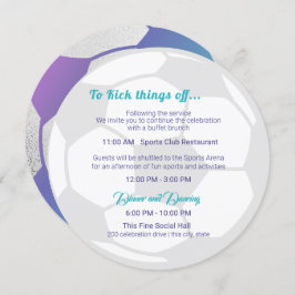 Convites Detalhes e Informações do Bar de Esporte Mitzvah