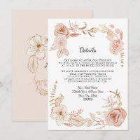 Detalhes em Terracota Floral com Aquarela Rosa no