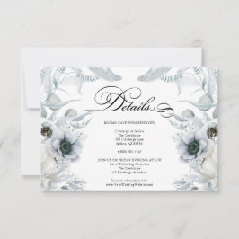 Convites DETALHES | Flores Azuis Pastel