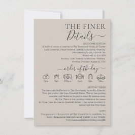 Convites Detalhes Mais Finos Bege Suave Casamento
