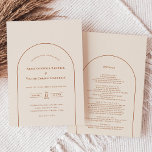 Convites Detalhes Simples do Casamento de Marfim do Arch Bo<br><div class="desc">Este Simples design de Casamento de Marcos de Boho e Convite apresenta uma sofisticada paleta de marfim neutro emparelhada com lindíssimas opções de mistura e fósforos de ferrugem, verde-sábio e ameixa. A elegância subestimada da simples tipografia e arcos gentis cria uma estética calorosa e polida com o estilo clássico minimalista....</div>