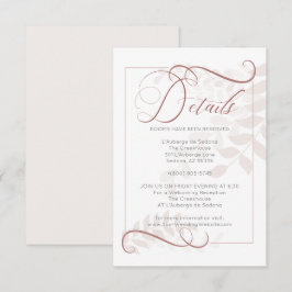 Convites DETALHES | Whimsic Pale Mocha deixa destaque de es