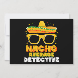 Convites Detetive Médio Cinco de Mayo