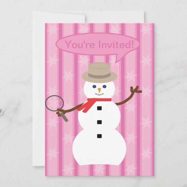 Convites Detetive Snowman de Natal divertido e Rico (Frente)