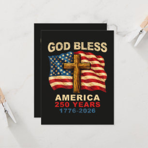 Convites Deus Abençoe a América 250 Anos 1776-2026