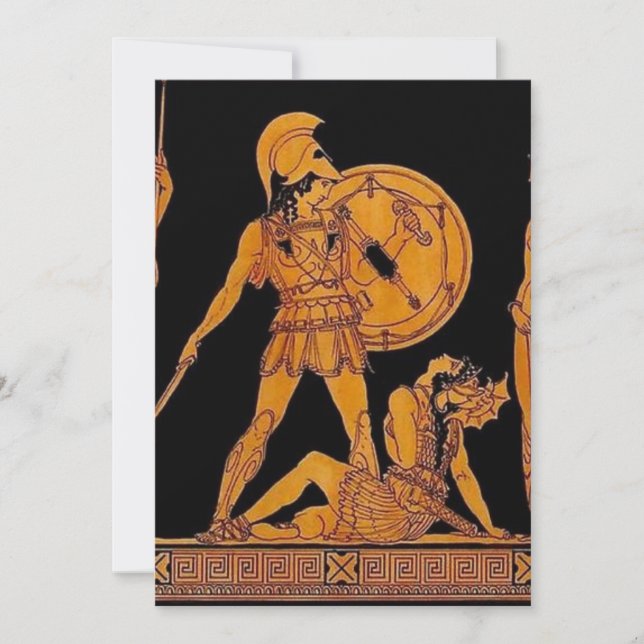 Convites Deus Antigo E Deusa Amigo - Grécia (Frente)