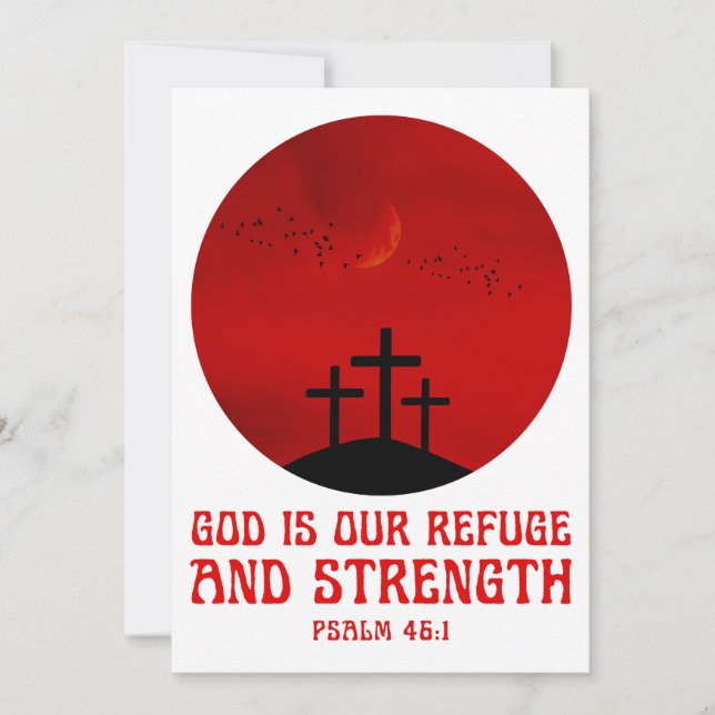 Convites Deus é nosso refúgio e força (Frente)