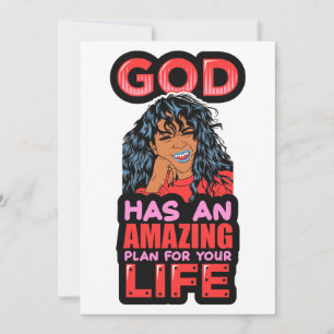 Convites Deus Tem Um Plano Incrível Para Sua Mulher Negra.