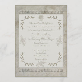 Convites Deusa Juno - Símbolo do Casamento Marble Invitatio