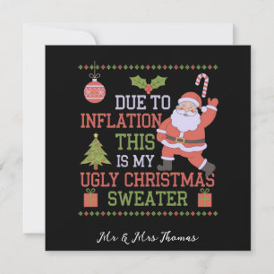 Convites Devido À Inflação Este É O Meu Suéter De Natal Fei