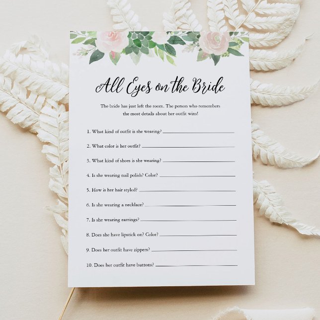 Convites DEVON All Eyes On The Bride Chá de panela Game (Criador carregado)