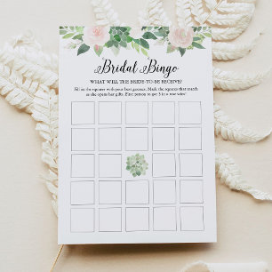 Convites Devon Blush Floral Bridal Card Suculta