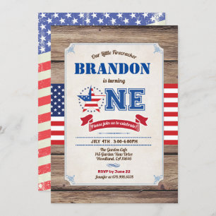 Convites dia 4 de julho Dia da Independência