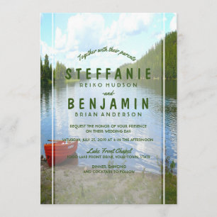 Convites Dia Bonito - Festa de Casamento Lakeside
