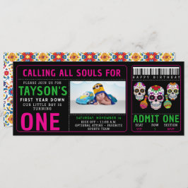 Convites Día Colorida do primeiro aniversario do Dia das Cr