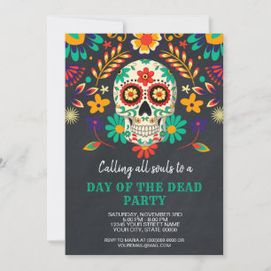 Convites Dia da Festa do Dia das Bruxas Mortas