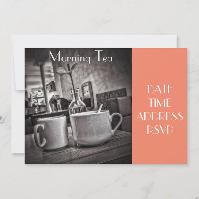 Convites Dia da festa do Tea cafe (Frente)