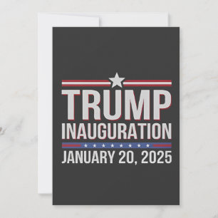 Convites Dia da Inauguração de Trump Janeiro de 2025 Presid