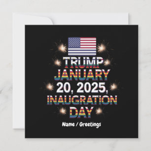 Convites Dia da Inauguração do Trump 20 de janeiro de 2025
