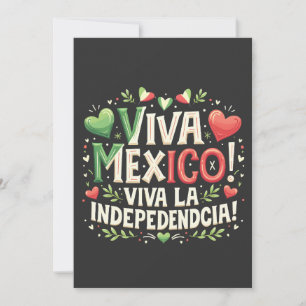 Convites Dia da Independência Mexicana