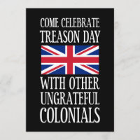 Dia da Traição Colonial Ingrato Humor 4 de Julho