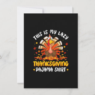 Convites Dia Da Turquia Este É O Meu Preguiçoso Ação De Gra