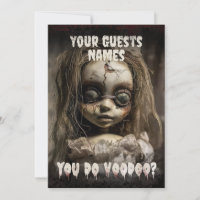 Dia das Bruxas de Adultos de Doll Voodoo Assombrad
