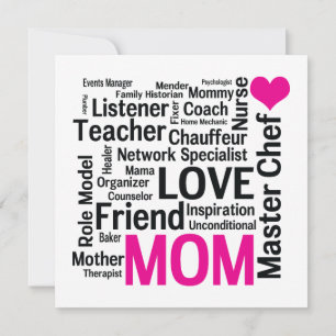 Convites Dia das mães ou aniversário para uma mamã