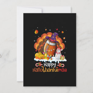 Convites Dia de Ação de Graças de Halloween Hallotha