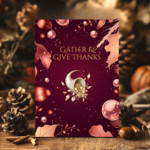 Dia de Ação de Graças em Borgonha com Cornucópia e