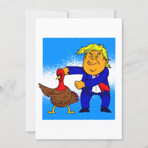 Convites dia de ação de graças pato engraçado donald trump