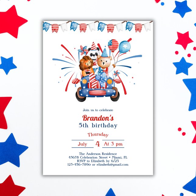 Convites Dia de Aniversário do Dia da Independência das Cri (Criador carregado)