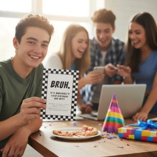 Convites Dia de aniversário dos meninos modernos do xadrez 