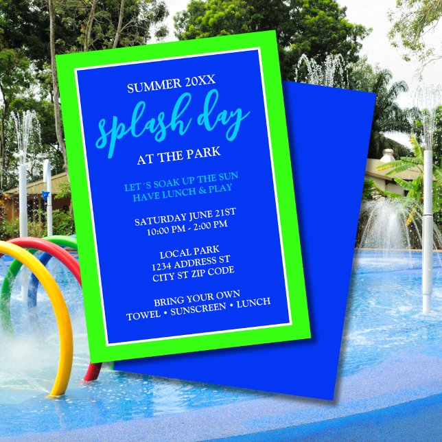Convites Dia de apresentação no evento de verão do Park Fun (Criador carregado)