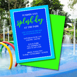 Convites Dia de apresentação no evento de verão Park Kids