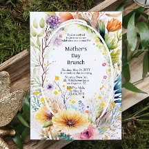 Dia de as mães Brunch Watercolor Floral