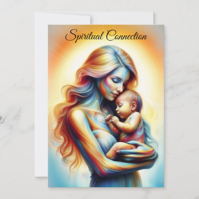 Convites Dia de as mães de maternidade ama a aura pastel su (Frente)