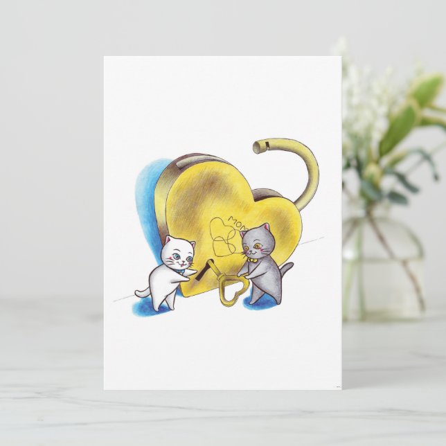 Convites Dia de as mães Feliz (Em pé/Frente)