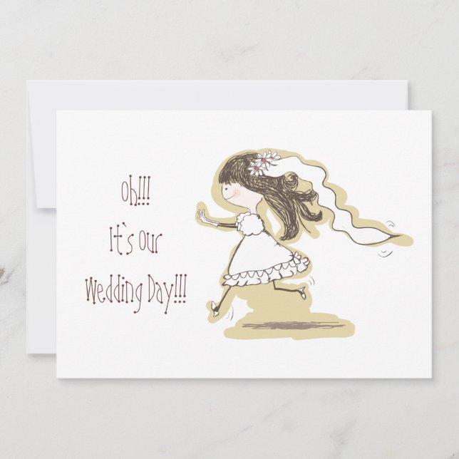 Convites Dia de Casamento (Frente)