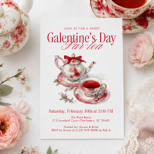 Convites Dia de Galentine Par-tea