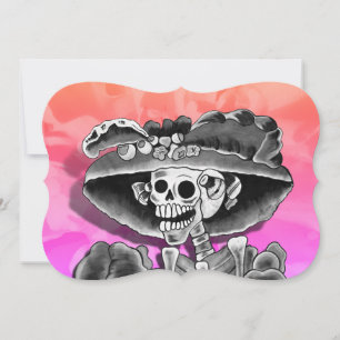 Convites Dia de los Muertos Caveira