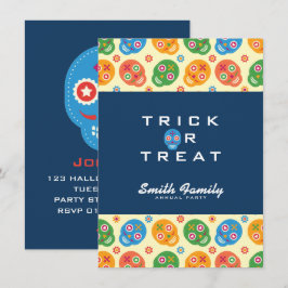 Convites Dia De Los Muertos. Dia dos Mortos. Peles de Açúca