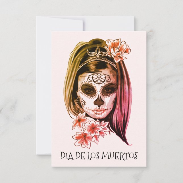 Convites Dia De Los Muertos Ou Dia Do Partido Morto (Frente)