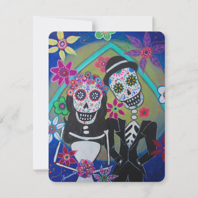CONVITES DIA DE LOS MUERTOS WEDDING (Frente)