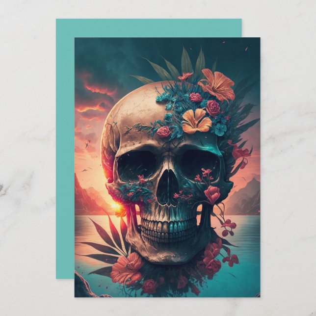 Convites Dia De Los Muetos (Frente/Verso)